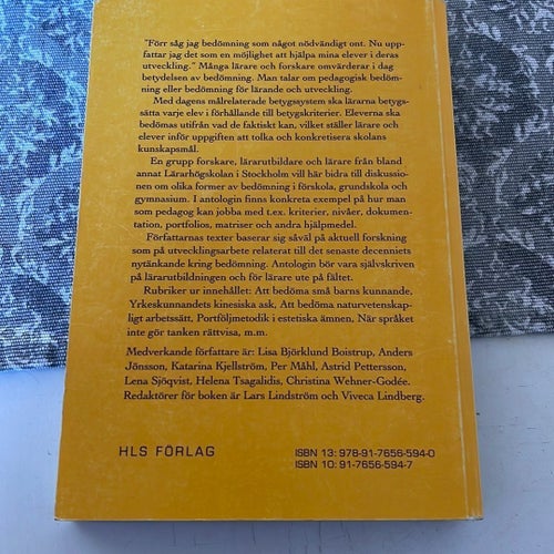 Pedagogisk bedömning av Lars Lindström och Viveca Lindberg, 2008
