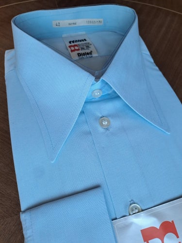 NOS VINTAGE 70-TAL Skjorta spearpoint dress shirt french cuffs