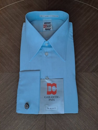 NOS VINTAGE 70-TAL Skjorta spearpoint dress shirt french cuffs