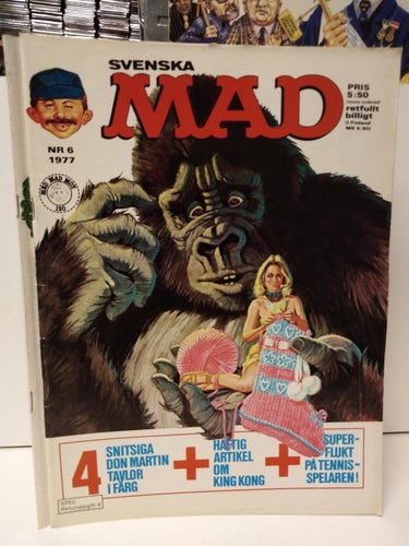 Svenska Mad 1977 nr 6. Very Good plus