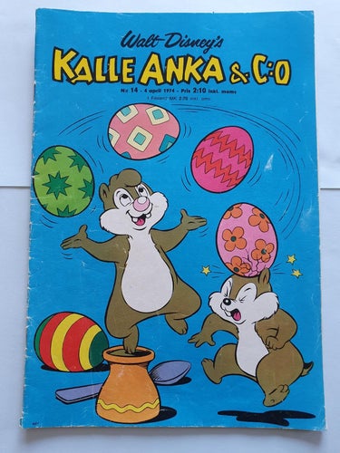 Kalle Anka & Co nr 14 från 1974