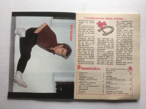Starlet Nr 31 1984 - idolbilder Nick Kershew , Cher