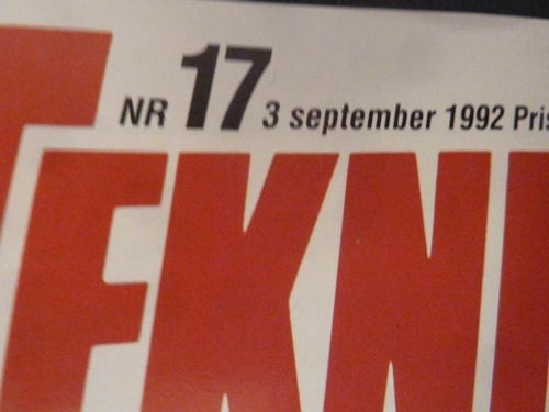 TEKNIKENS VÄRLD, NR 17 - 1992, TIDNING