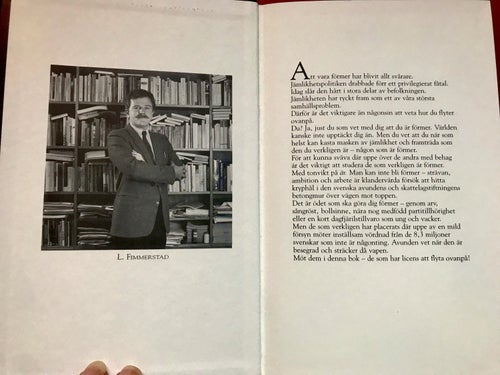 ATT VARA FÖRMER en tidsbild av Sverige Lars Fimmerstad 1984