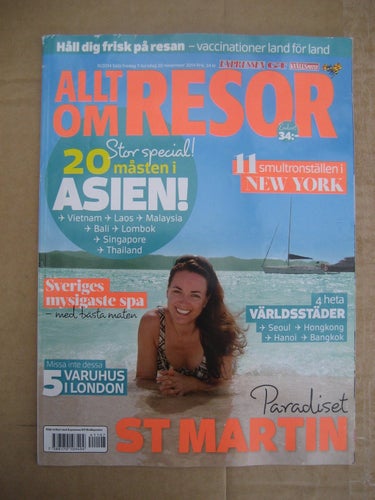 Allt om Resor Nr:11-2014 (20 Måsten i Asin, Paradiset ST Martin, 11 smultrons
