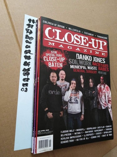Close-up magazine 2008 nr 99 Danko Jones Sailwork Avatar General Surgery