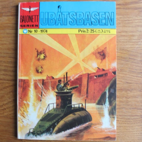 Bajonettserien 1974 nr 10 Ubåtsbasen