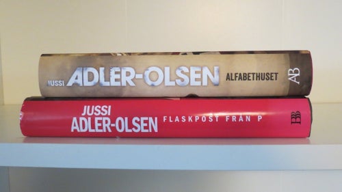 2 böcker Jussi Adler-Olsen - Alfabethuset, Flaskpost från P