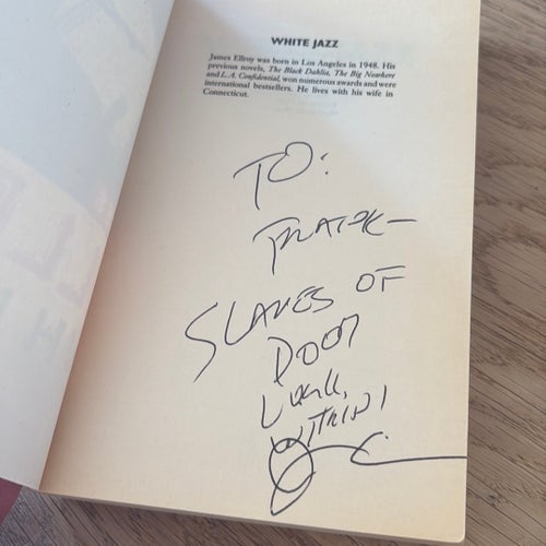 Signerad- White Jazz av James Ellroy