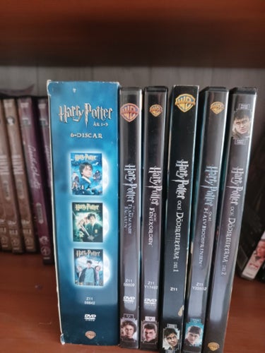 Harry Potter DVD-samling - År 1-3 (6-discar) samt filmerna 4, 5, 6, 7 (del 1