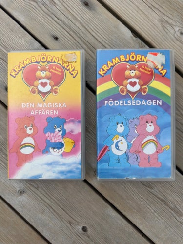 2 Krambjörnarna VHS - Den Magiska Affären & Födelsedagen - 1985