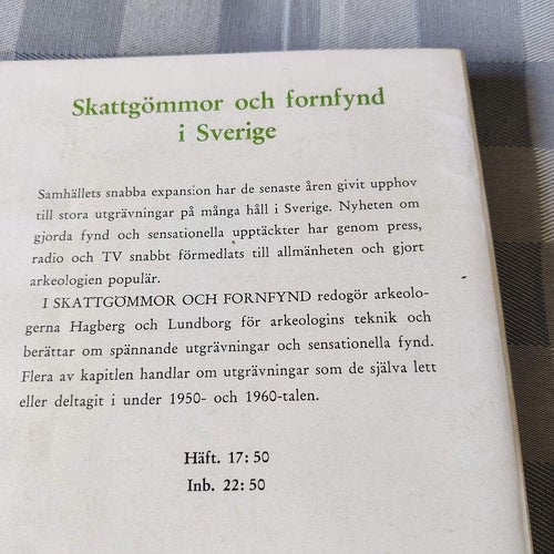 Skattgömmor och fornfynd i Sverige (hft) arkeologi