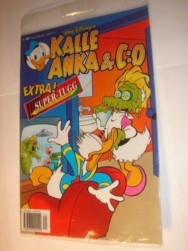 KALLE ANKA & Co I ORIGINAL PLAST leksak 2000 40 SKÄMT TUGGU