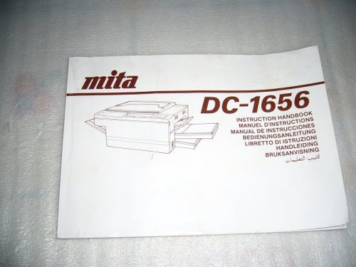 Kopiator MITA DC 1656, Papper A5-A3, komplett med handbok- OBJEKT!