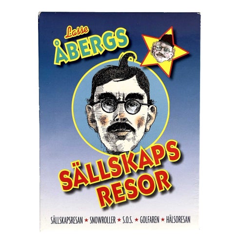 Lasse Åbergs Sällskapsresor - DVD box med 5 filmer - I topp skick