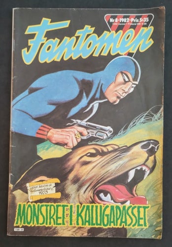Serietidning Fantomen Nr 8 - 1982 - Monstret i Kalugapasset