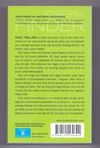 Utan ett spår - Joseph Finder - 2013