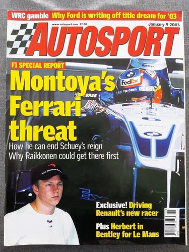Autosport January 2003 - brittisk tidning om motorsport