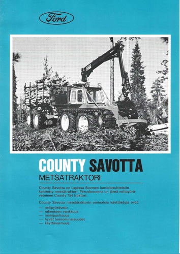 Ford Savotta County originalbroschyr på finska