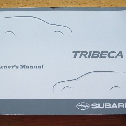Instruktionsbok - Subaru Tribeca