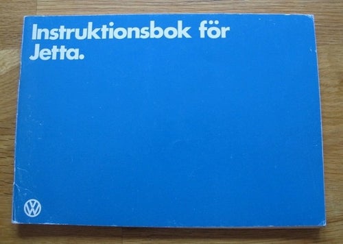 Instruktionsbok - Volkswagen Jetta (1980.08)