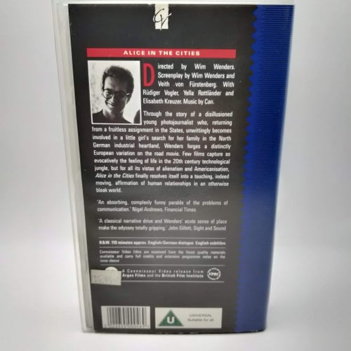 Alice in the Cities - VHS - Wim Wenders