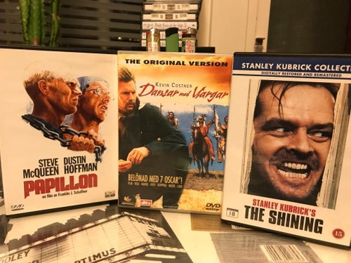 Papillon, Dansar med Vargar, The Shining - DVD Filmer