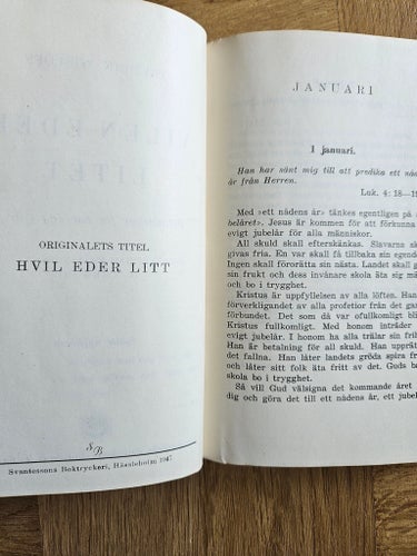 VILEN EDER LITET av Fredrik Wisloff, 1947