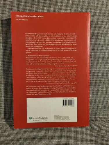 Socialpolitik och socialt arbete - Leif Holgersson - 2008