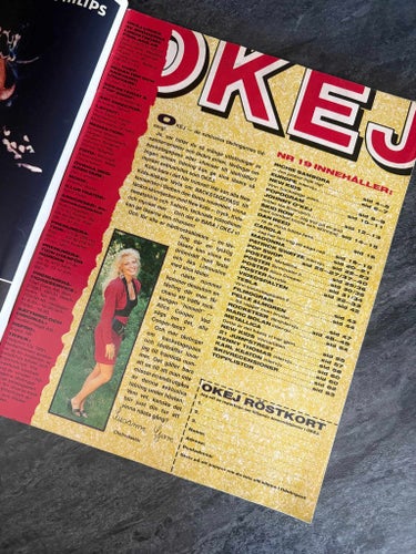 Tidningen OKEJ ! Nr 19 - 1991 , MED POSTERS !
