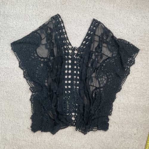 Svart spots top / one size
