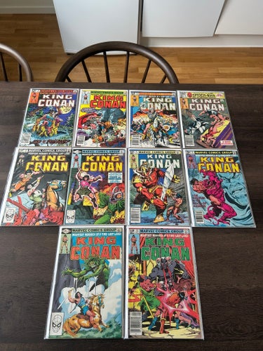Serie tidningar Conan The Barbarian