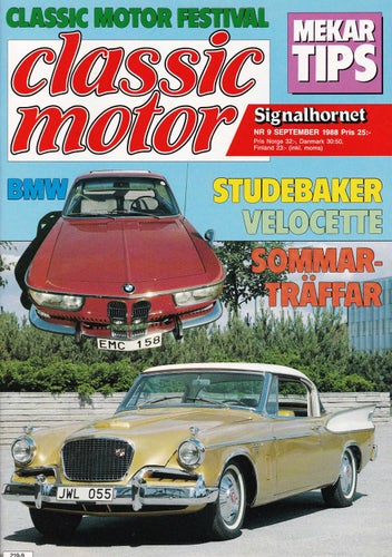 Classic 1988-9 Amphicar.Studebaker Golden Hawk.BMW 2000 C
