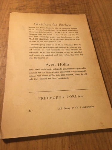 Allt om fläckar och massor av andra råd, Sven Holm