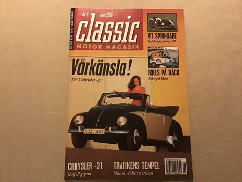 CLASSIC MOTOR NR 6 1996 CHRYSLER,CALTHORPE IVORY,CHEVROLET BEL AIR,RROLLS ROYCE