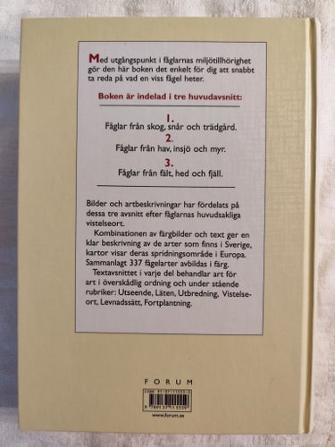 FORUMS STORA FÅGELBOK HENNING ANTHON