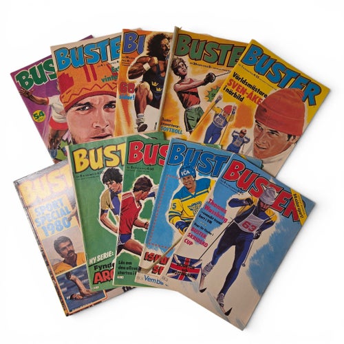 Buster Serietidningar - 12 st 1972-1982