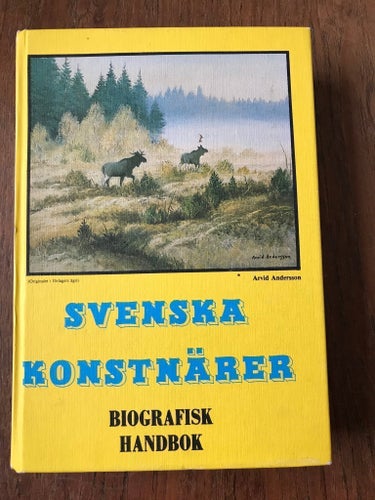 Fin inbunden bok Svenska Konstnärer Biografisk Handbok