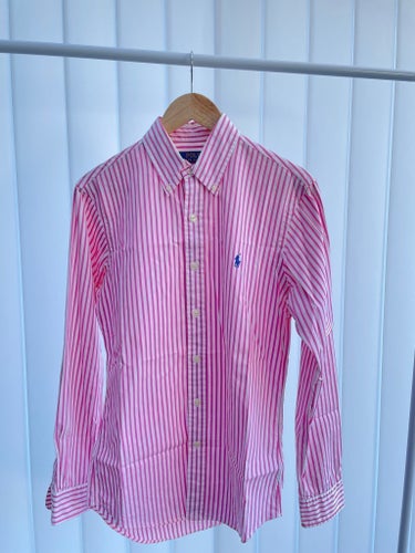 Polo Ralph Lauren, Rosa/Vit Skjorta Randig, Strl S
