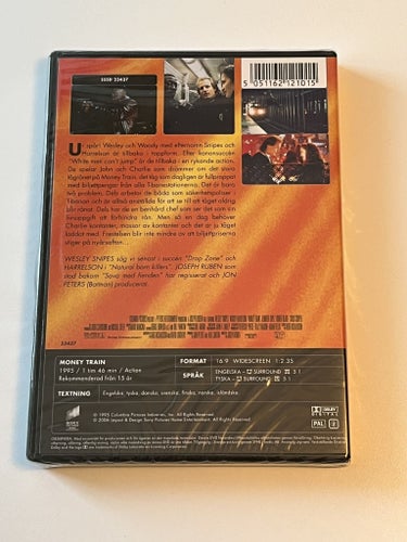 Money train (Wesley Snipes & Woody Harrelson, 1995). Inplastad DVD