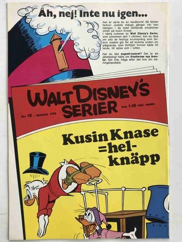 Walt Disney´s Serier - 1970:9 VF-