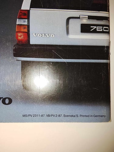 Volvo 760 Broschyr 1987