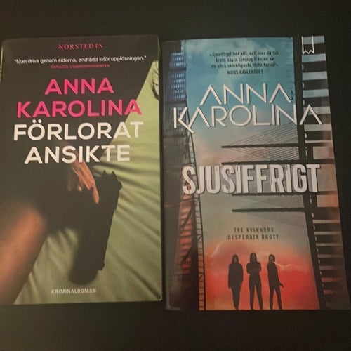 Anna Karolina - Två kriminalromaner: Förlorat ansikte & Sjusiffrigt