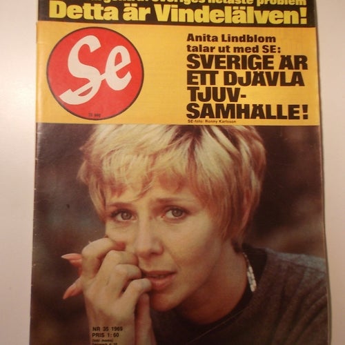 SE Nr 35 1969 Anita Lindblom Manolito Vindelälven stort reportage 16 sidor