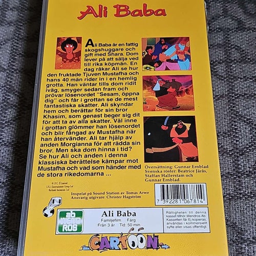 Ali Baba - Cartoon (Sv Tal) VHS