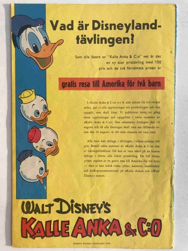 Walt Disney´s Serier - 1956:8 VG