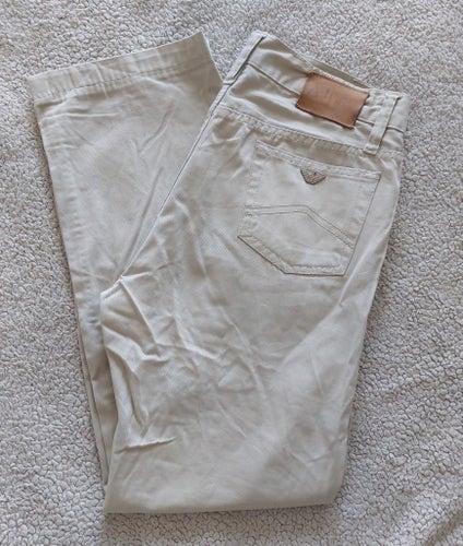 Armani Jeans beiga byxor, storlek 34