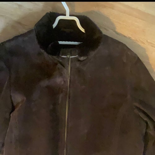 Brun jacka, oanvänd, storlek M, 70 tal.