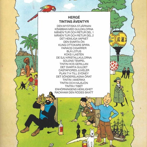 Tintin Den Svarta Ön 1992 skick fn-vf