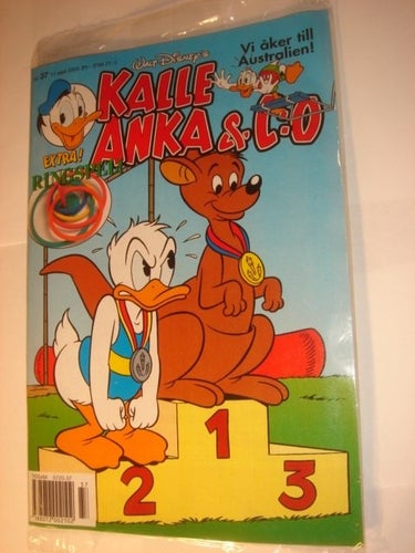 KALLE ANKA & Co I ORIGINAL PLAST leksak 2000 37 RINGSPEL